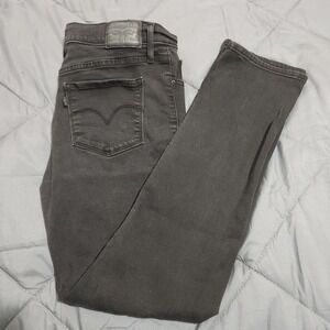 Levi's 312 Shaping Slim Jeans Women's 31x30 Gray Mid Rise Stretch